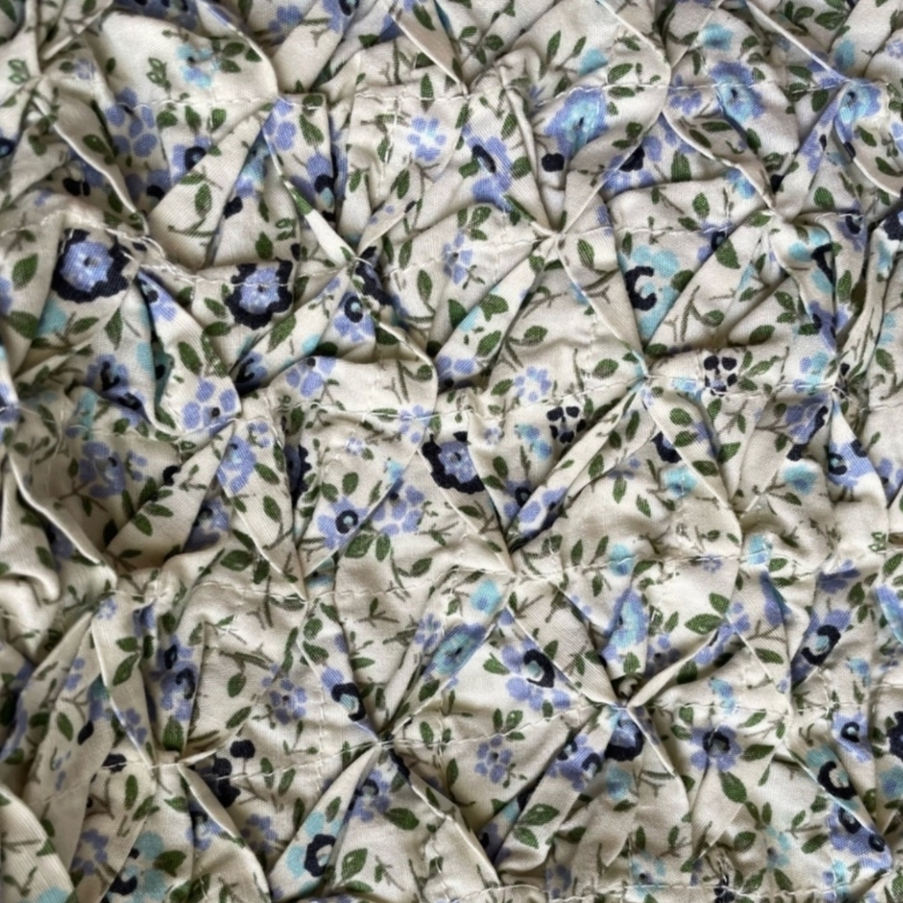 NWT Free People Petunia Mini Dress XS Blue Floral Cottagecore Boho Prairie Dress - Picture 10 of 16